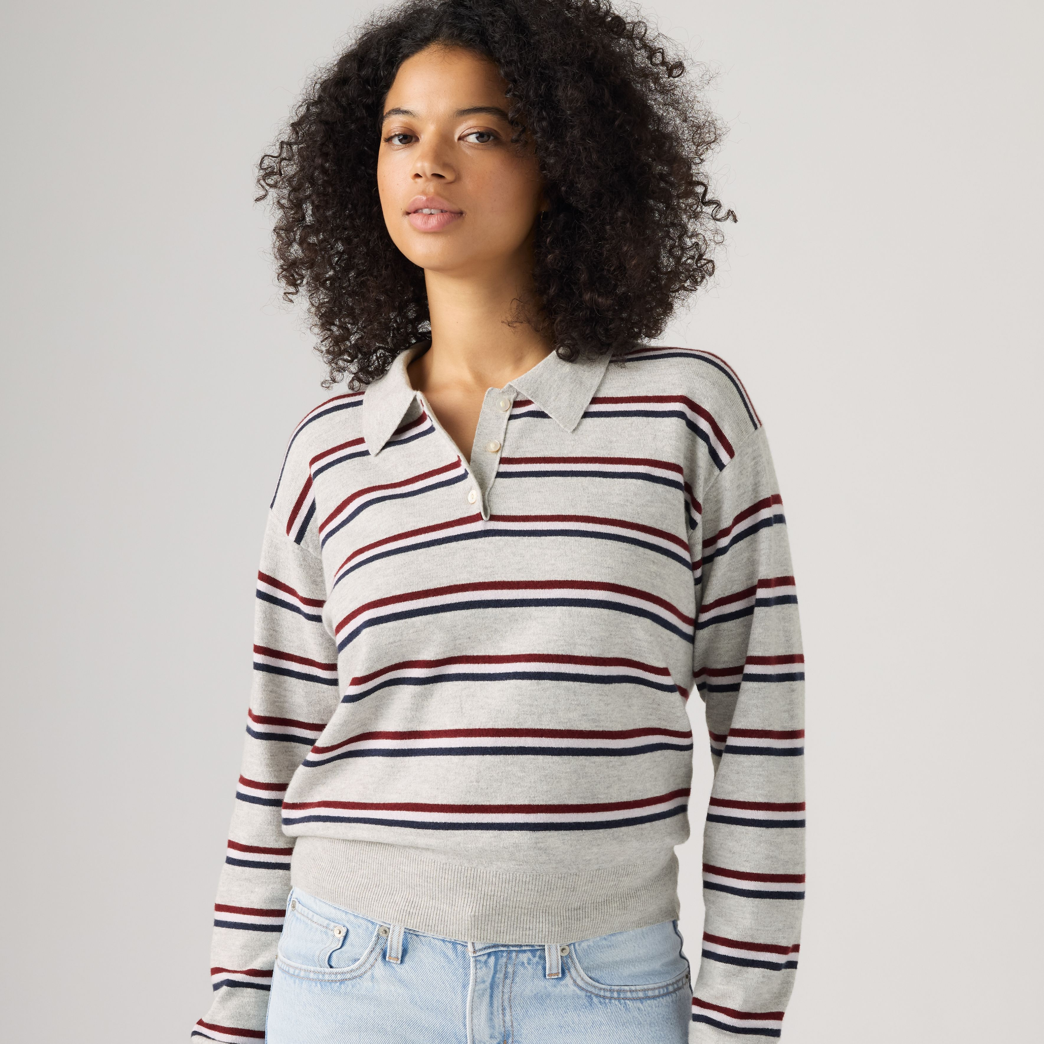 Levi's Supersoft Long-Sleeve Polo Sweater - Women's XS | Levi's CA