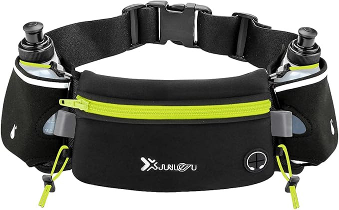 Number-one Running Belt with Water Bottles(2 x 175ML), Hydration Belt Waterproof Waist Pack Bag F... | Amazon (US)