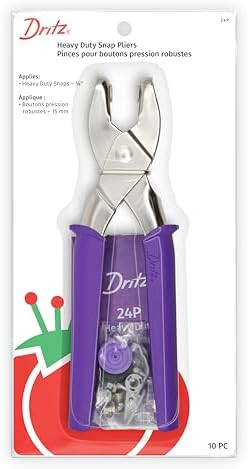 Dritz Heavy Duty Snap Pliers Kit - Size 24 5/8" – Metal Snap Fastener Tool, Purple Handheld Sna... | Amazon (US)