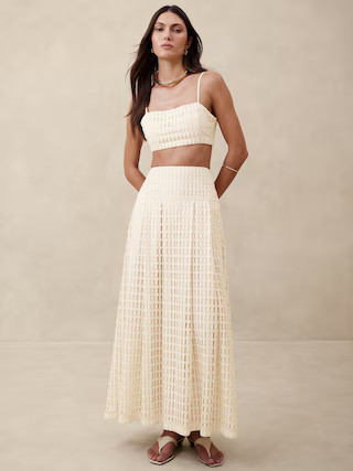 Vina Italian Lace Crop Top | Banana Republic (US)