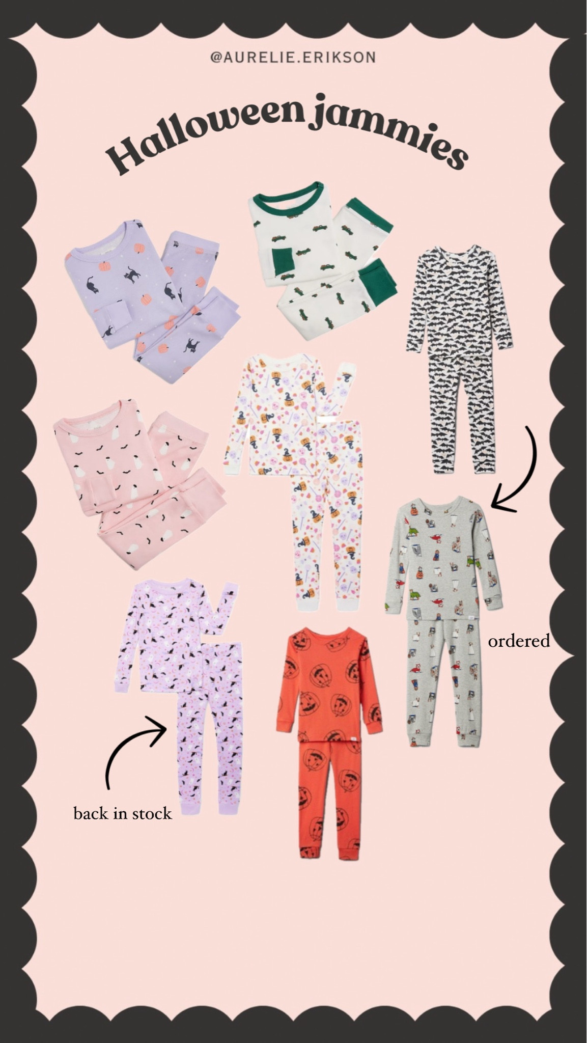 Halloween Jammie’s, on sale and back in stock 👻🖤 

#LTKFindsUnder50 #LTKKids #LTKFamily