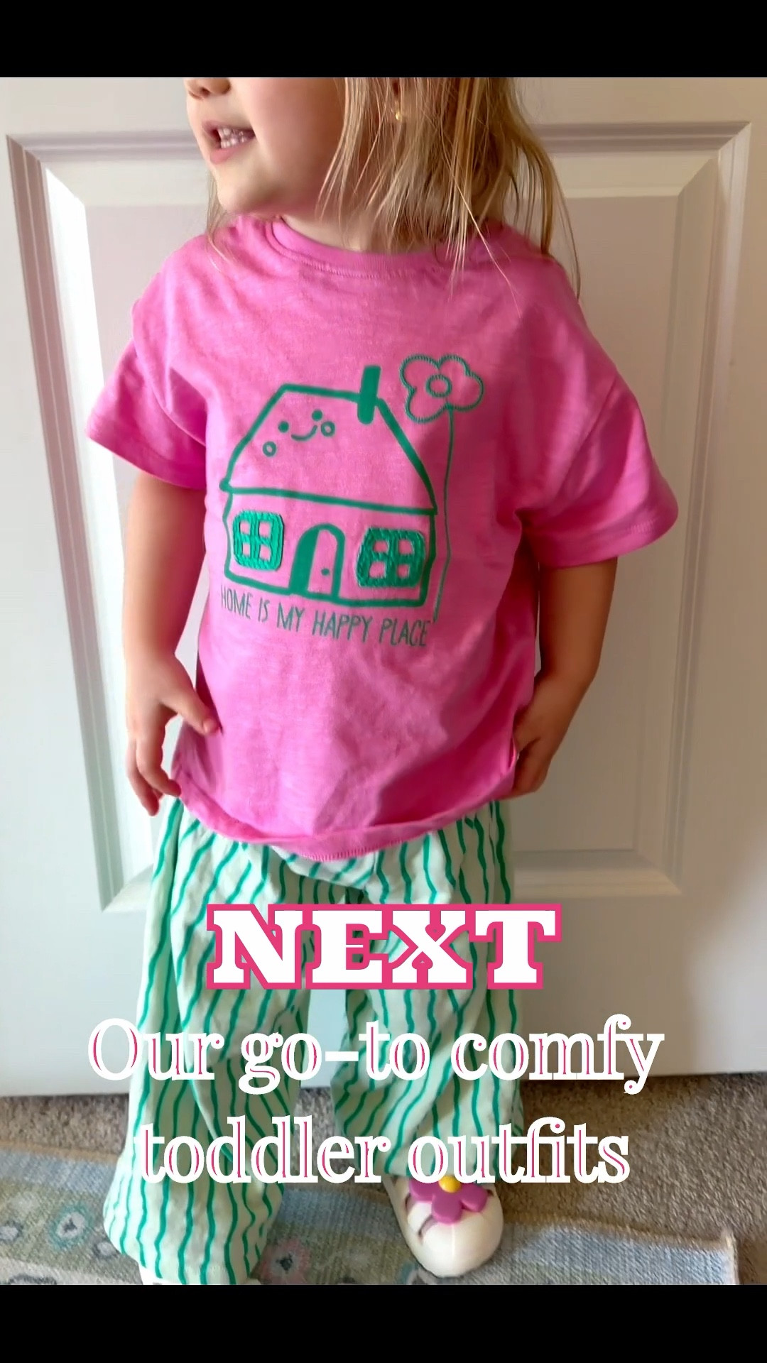 What she wore to the grocery❣️another comfy + colorful toddler spring outfit with the cutest @Crocs, Inc. 🌸 @Next US @crocs 

#crocs #toddlercrocs #fishermansandals 

#LTKBaby #LTKSpringSale #LTKKids