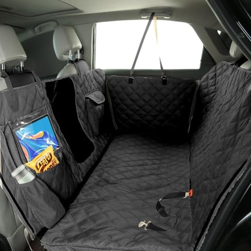 Bark Lover Deluxe Dog Seat Cover for Back Seat, More Durable Waterproof Hammock Protector High Heat Resistant and Nonslip BackSeats Cover, Durable Zippered Side Flaps Ensure Dog Travel Safety | Amazon (US)