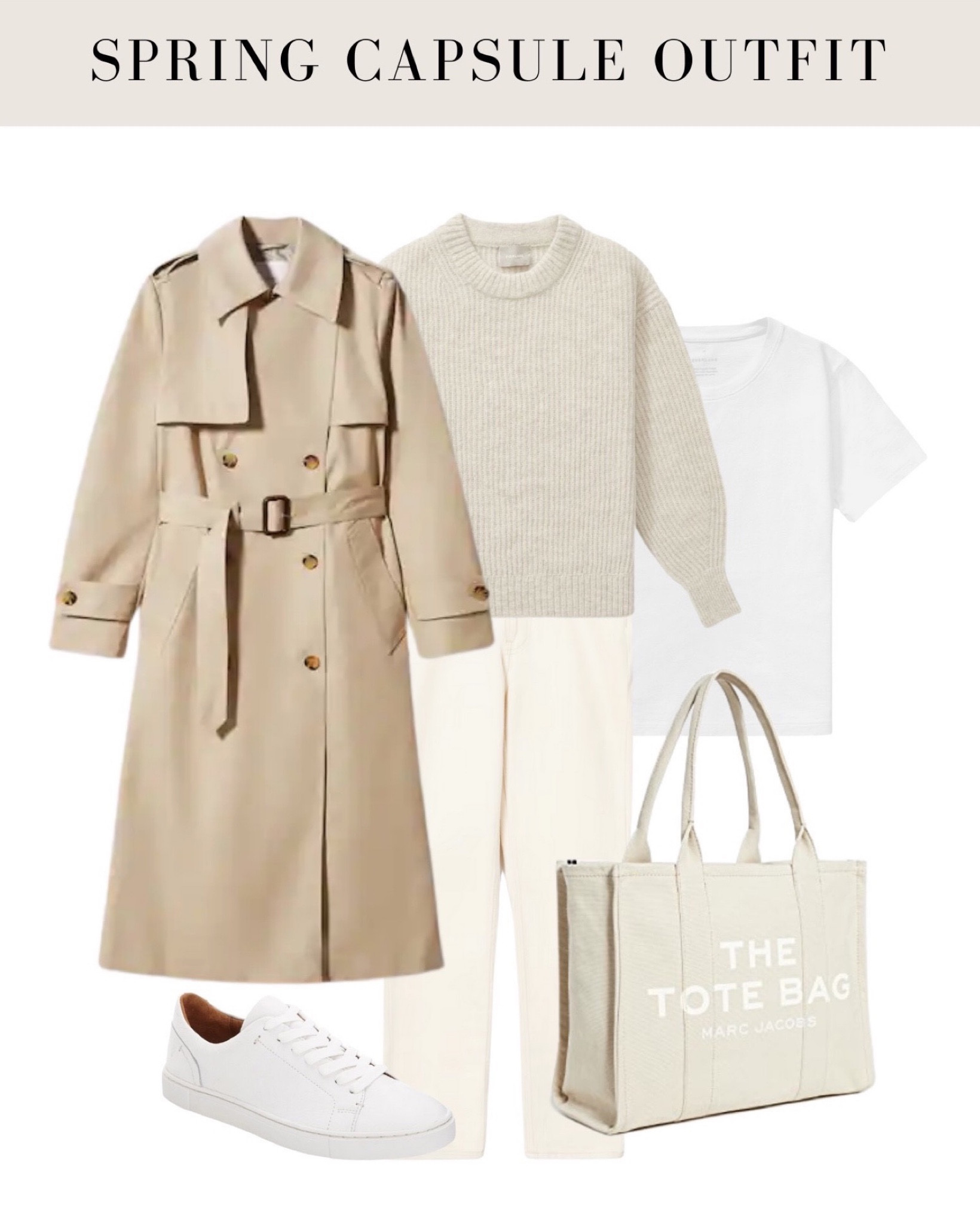 Spring capsule outfit 🌸✨🤎 >> extra 30% off at MANGO for memorial weekend with code EXTRA30 ⚡️
#springoutfit #spring #summer #whitejeans #whitetrousers #whitepants #trench #neutraloutfit #neutralcolours #sneakers #trainers #workday #weekend #h&m #cos #mango #aritzia #massimodutti #gap #abercrombie #freepeople

#LTKstyletip #LTKFind #LTKSeasonal