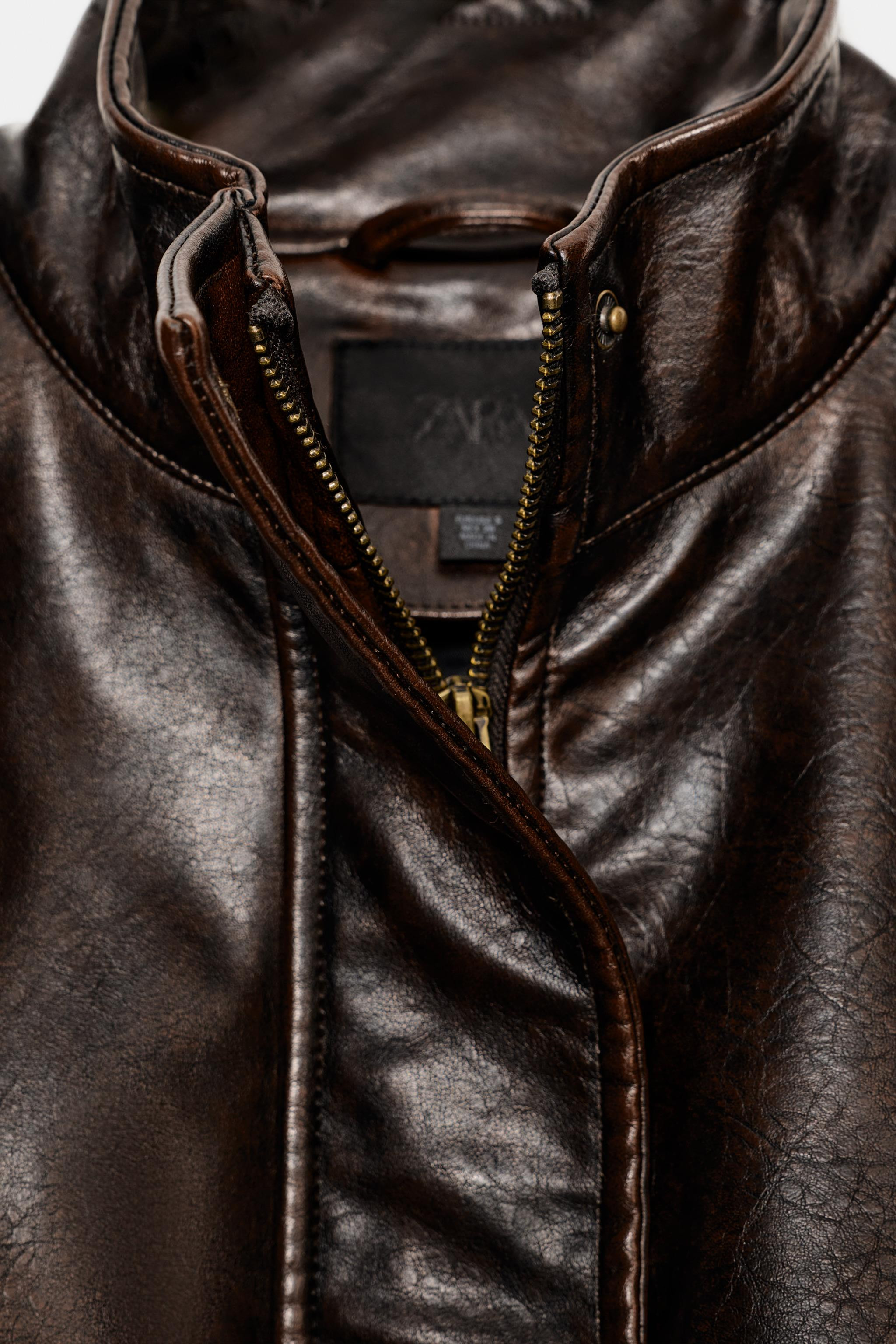 FAUX LEATHER JACKET WITH STRAPS | Zara US