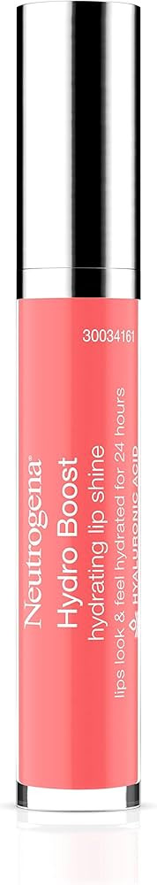 Neutrogena Hydro Boost Hydrating Lip Shine, 30 Flushed Coral Color 0.10 Oz | Amazon (US)
