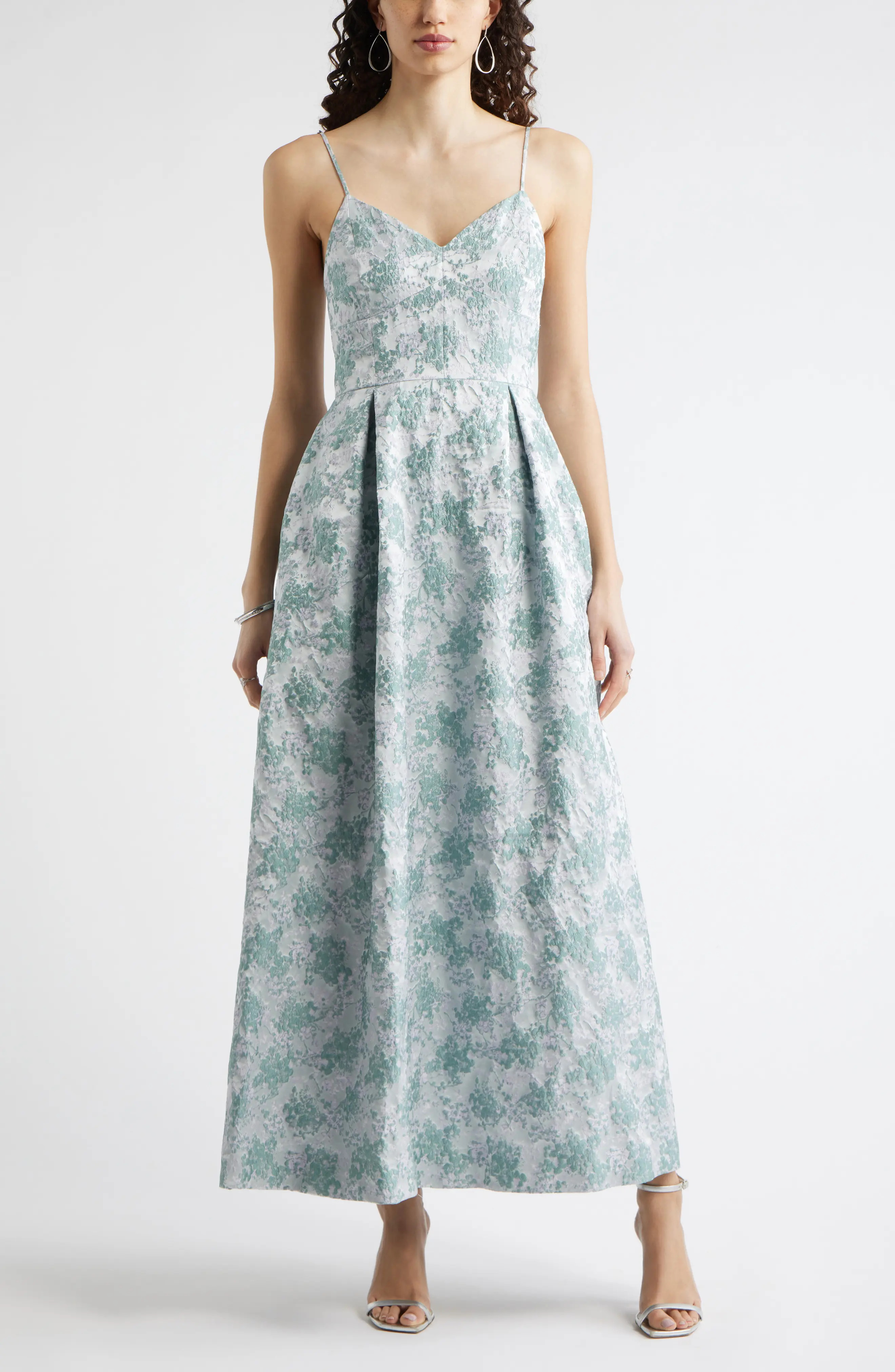 Seamed Bodice Jacquard Gown (Women) | Nordstrom | Nordstrom