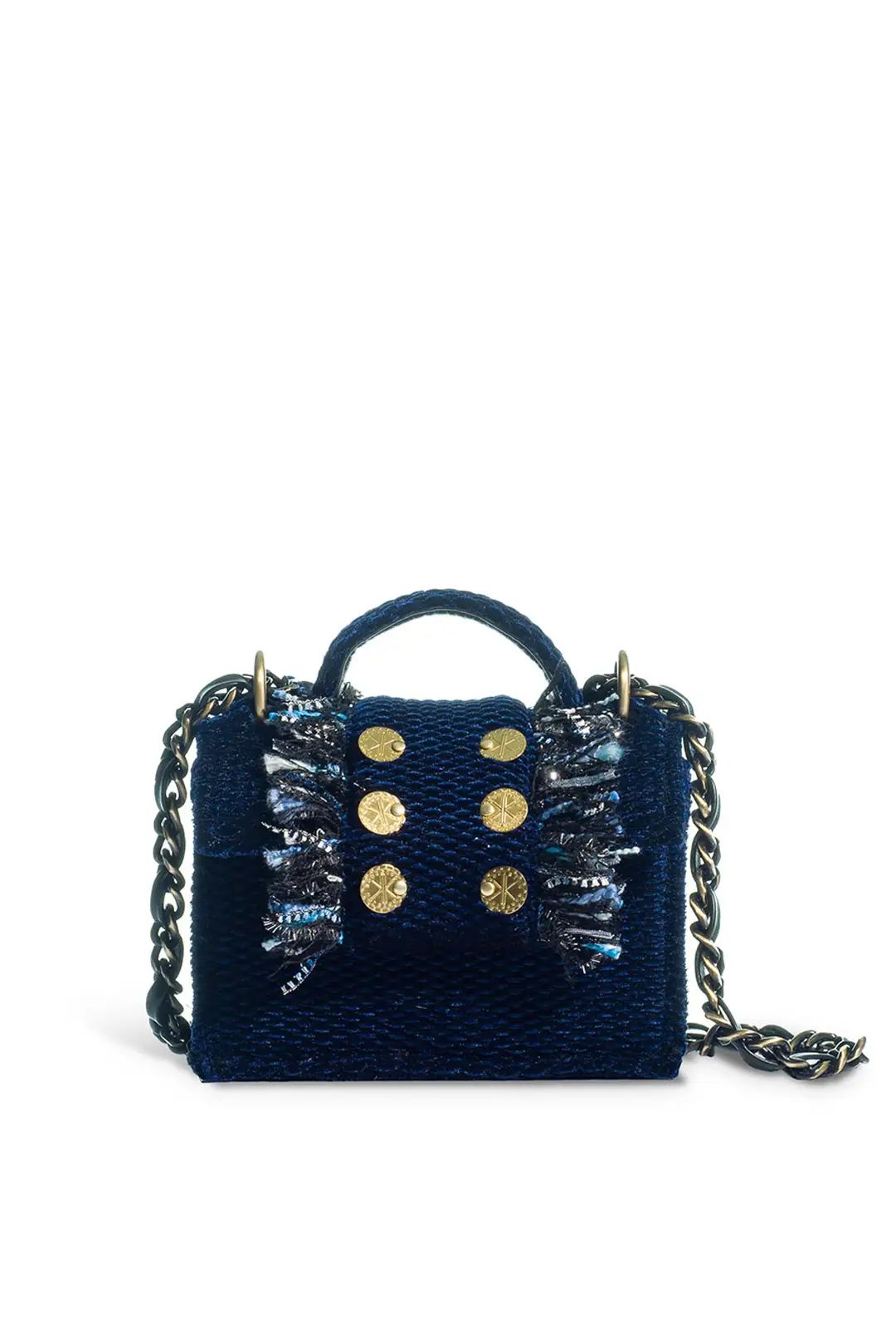 Kooreloo Blue Velvet Petite Honeycomb Bag | Rent the Runway