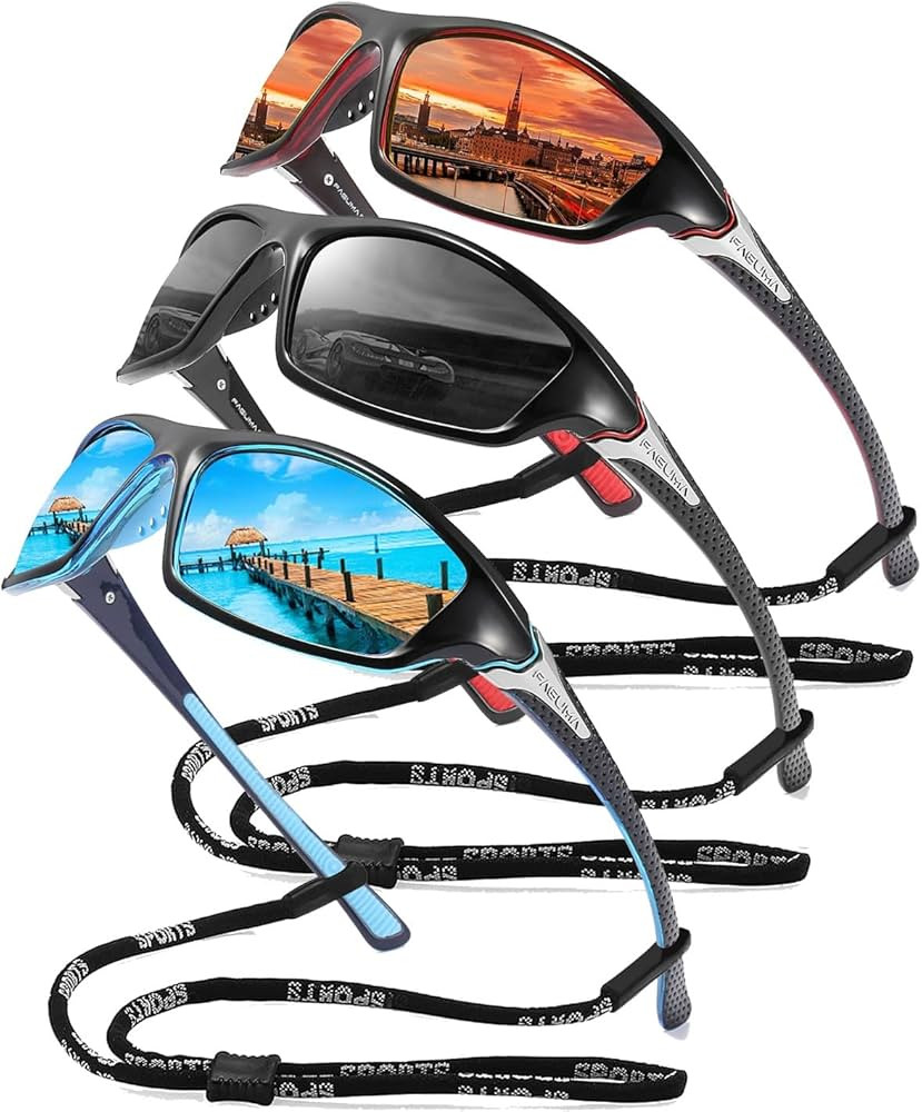 FAGUMA Sports Polarized Sunglasses For Men Cycling Driving Fishing UV400 Protection | Amazon (US)