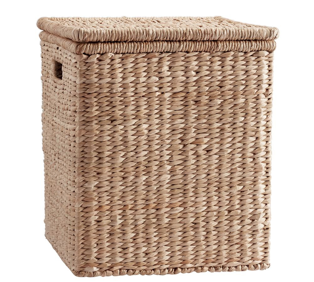 Savannah Handwoven Seagrass Oversized Lidded Basket | Pottery Barn (US)