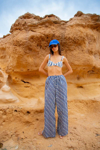 VRG GRL Palais Linen Pants // Navy | VRG Grl