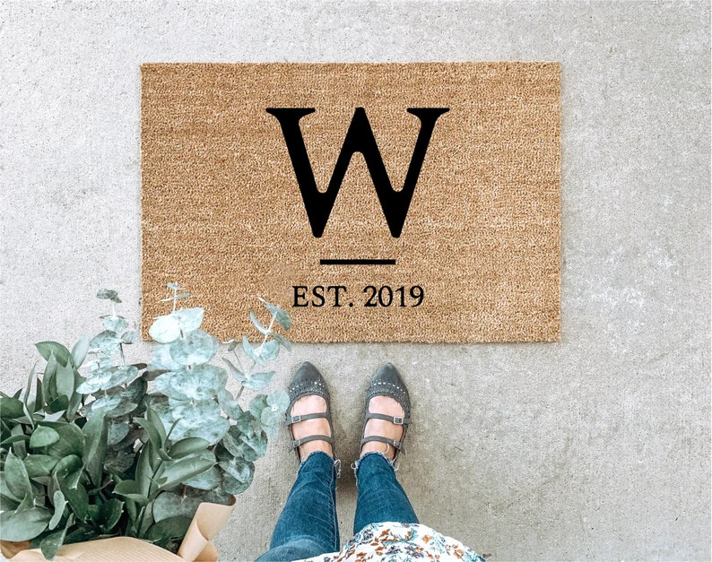 LARGE Custom Doormat, Last Name Doormat, Housewarming Gift, Wedding Gift, Custom Doormat, Anniver... | Etsy (US)