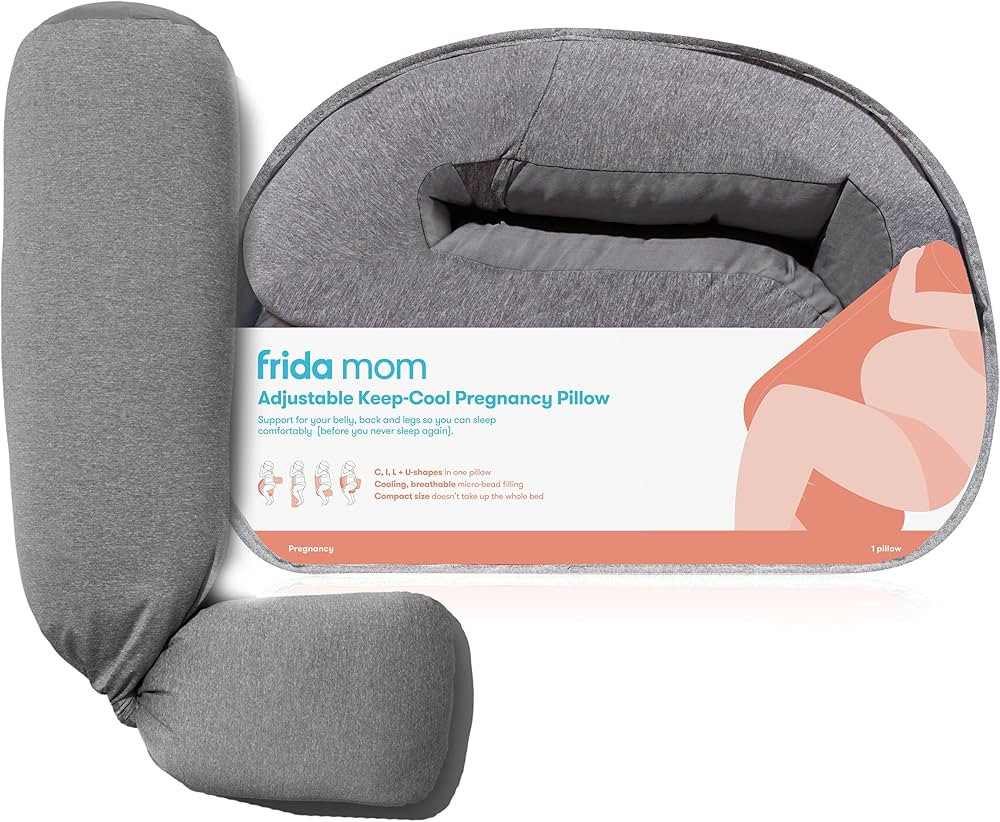 Frida Mom Adjustable Keep-Cool Pregnancy Pillow, U,C,L, and I Shaped Full Body Maternity Pillow f... | Amazon (US)