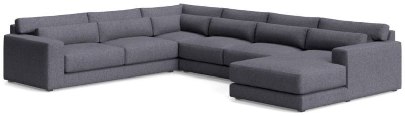 Retreat 4-Piece L-Shaped Sectional Sofa with Chaise Lounge | Crate & Barrel | Crate & Barrel