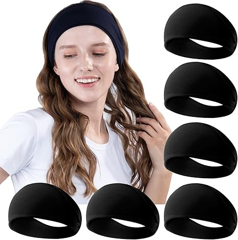 RITOPER Workout Wide Headbands for Women Non Slip, Super Soft Yoga Running Exercise Head Bands, E... | Amazon (US)