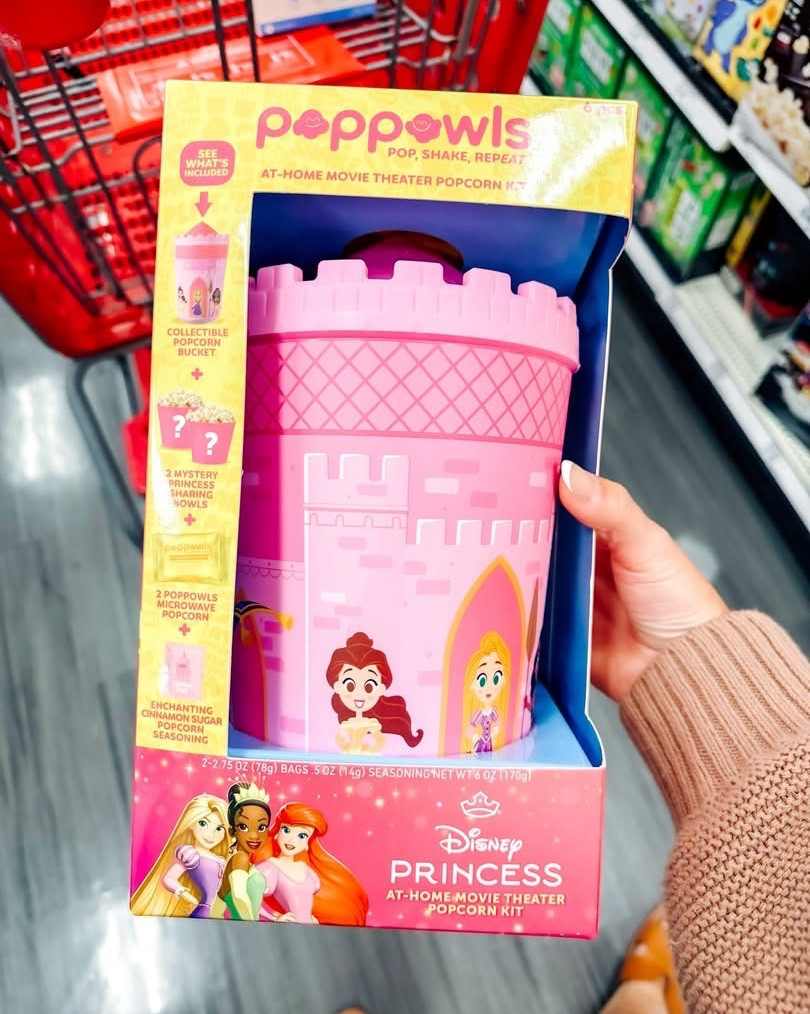 Target understood the assignment because these Poppowls movie night kits are ridiculously cute. 🍿✨ 

Stitch, Disney Princess, Spider-Man, and Darth Vader all come with a collectible popcorn bucket, two sharing bowls, microwave popcorn, and themed seasonings. These would be so fun for family movie nights or gift baskets!

#TargetFinds #DisneyFinds #MovieNight #MarvelFinds #StarWarsFans