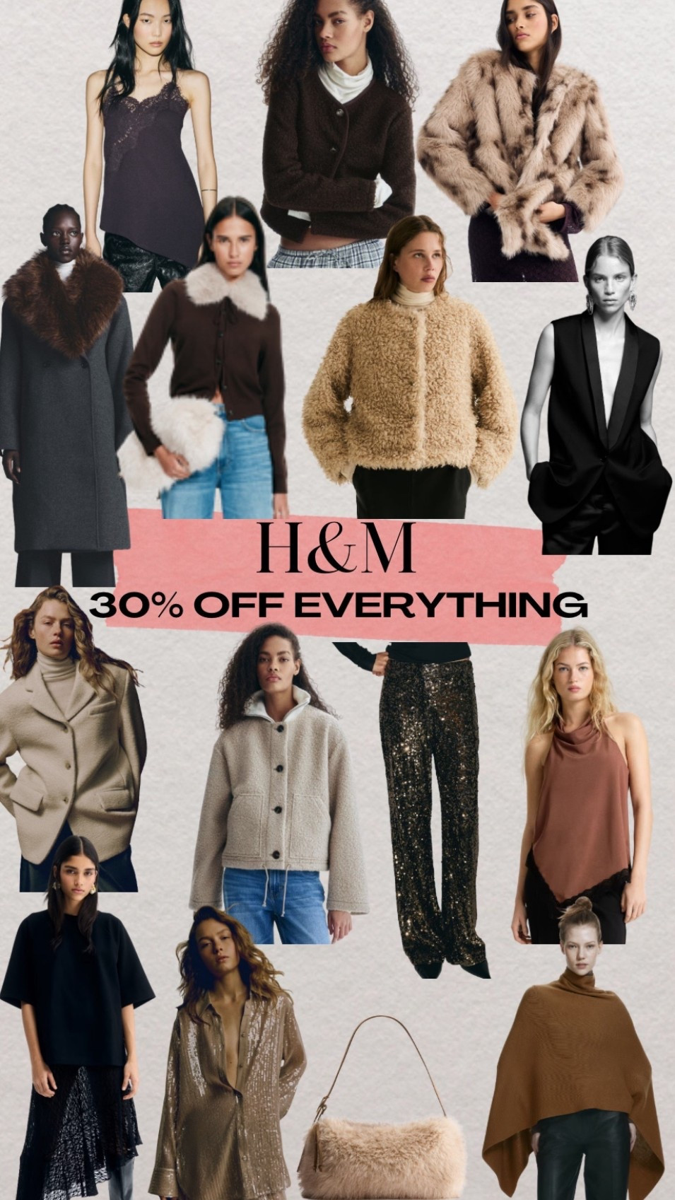 H&M 30% off everything 

#LTKHoliday #LTKFindsUnder100 #LTKGiftGuide