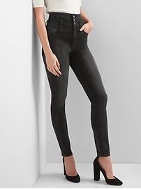 Super High Rise True Skinny Jeans with Corset-Waist | Gap US