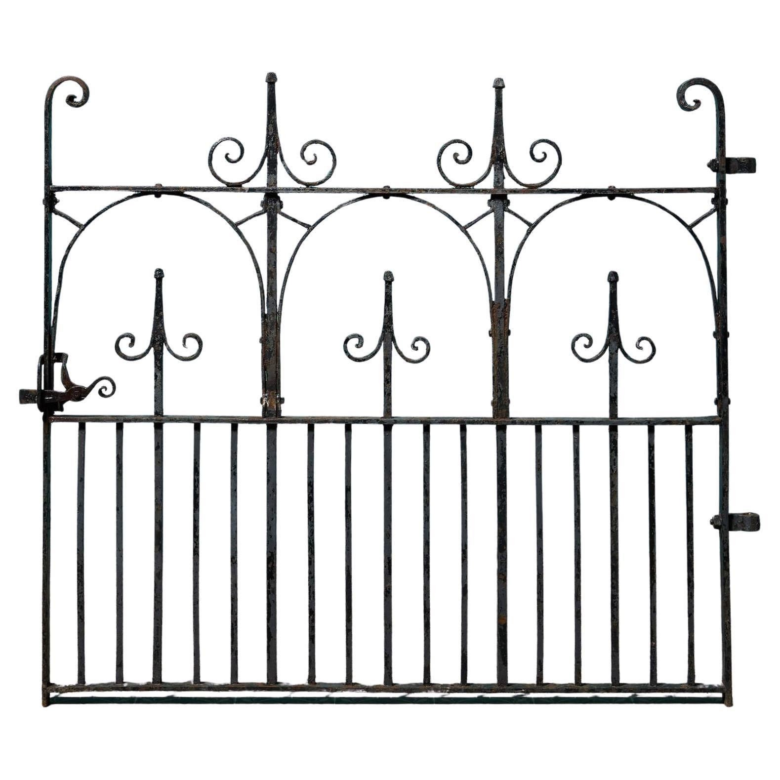 19th Century Victorian Wrought Iron Gate | 1stDibs