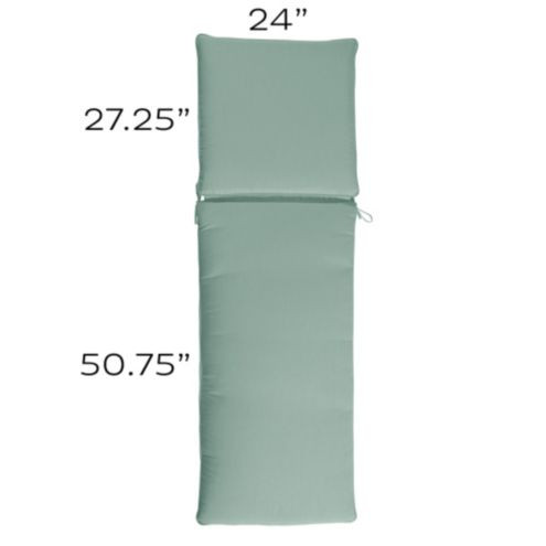 Outdoor Chaise Cushion with Knife Edge Welts | European-Inspired Home Decor | Ballard Designs | Ballard Designs, Inc.