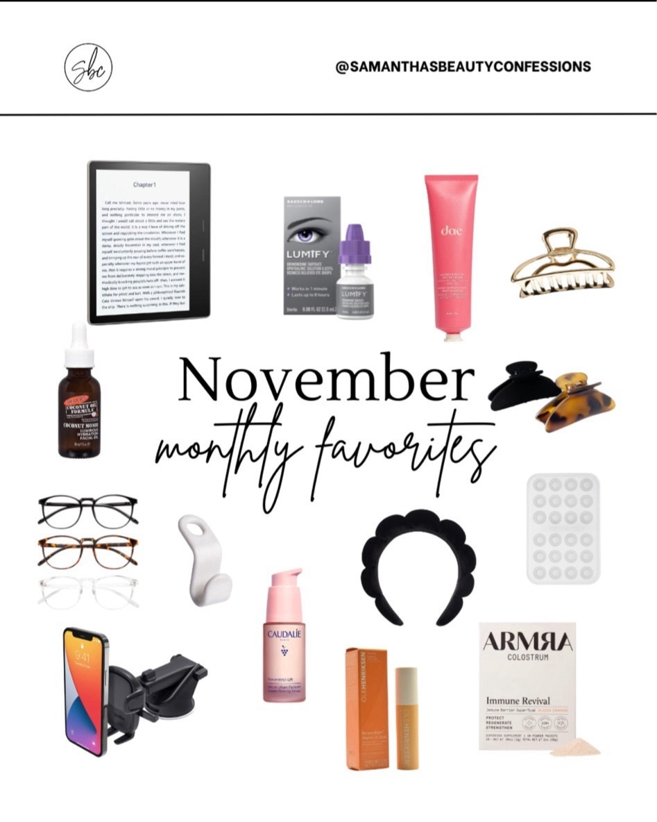 My favorite purchases from November 

Amazon finds, Amazon favorites, Amazon must haves, claw clips, Amazon fashion, Amazon gadgets, skin care, makeup, blue light glasses 



#LTKCyberWeek #LTKfindsunder50 #LTKGiftGuide
