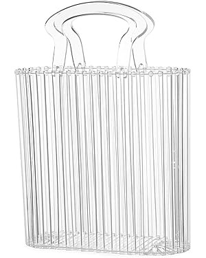 Women Acrylic Handbag Clutch Beach Bag Handmade Tote Ark Bag Top Handle Bags Fashion Party Clutch... | Amazon (US)