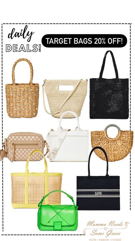 Target bags 20% off! 

#LTKfindsunder100 #LTKsalealert #LTKstyletip