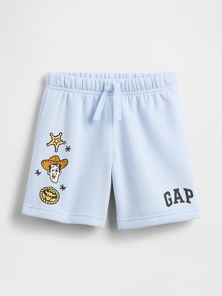 babyGap × Disney Relaxed Logo Pull-On Shorts | Gap Factory