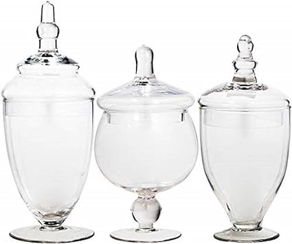 Home Essentials 3013 Apothecary Jar BB Terra Set of 3 | Amazon (US)