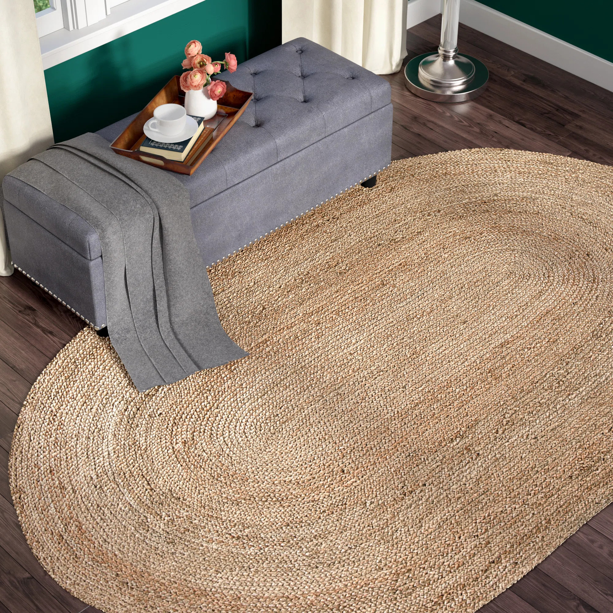 Arria Hand-woven Jute Area Rug | Wayfair North America