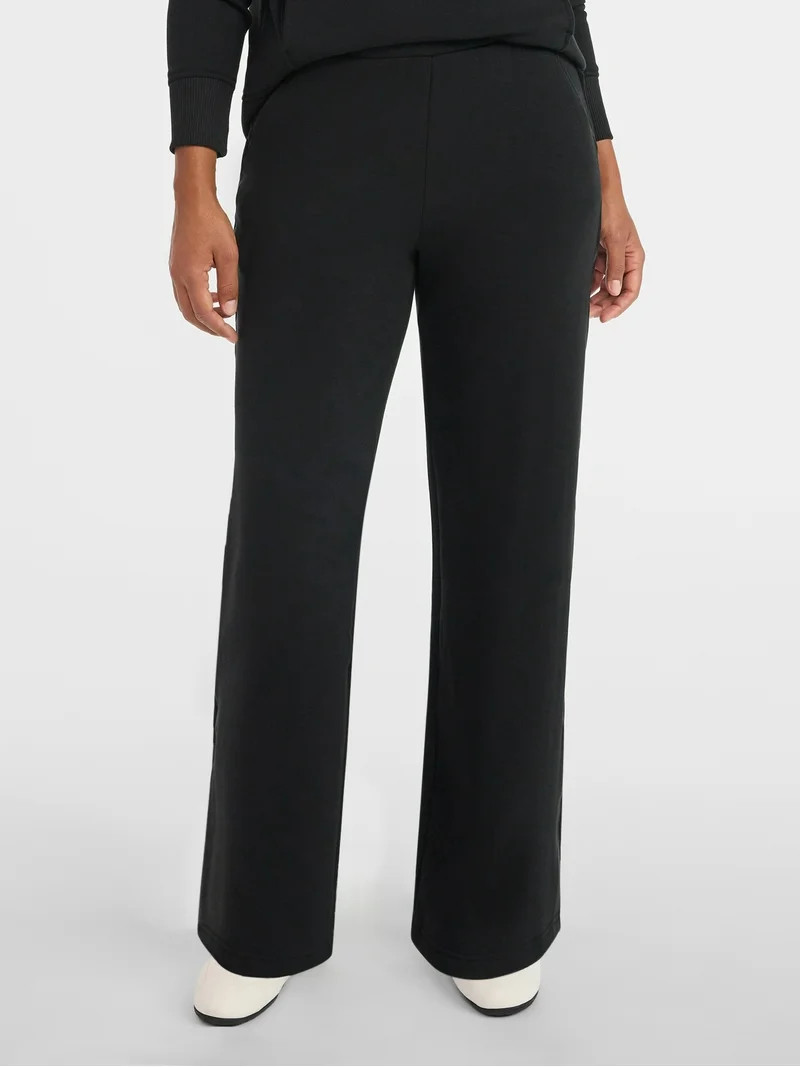 Avia Women's and Women's Plus Fleece Sweatpants with Satin Trim, Sizes XS-4X | Walmart (US)