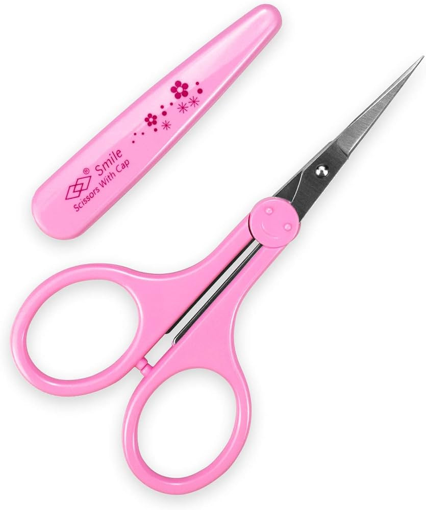 Eyebrow Scissors, Small Scissors for Facial, Nose, Eyebrow, Mustache, and Beard Hair Trimming & G... | Amazon (US)