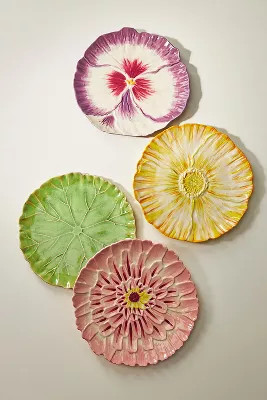 Set of 4 Lilypad Side Plates | Anthropologie (UK)