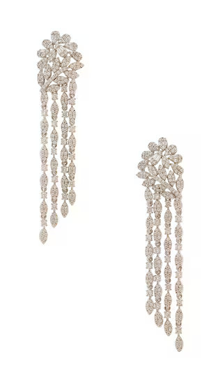 Fleurir Drop Earring in Silver | Revolve Clothing (Global)
