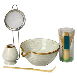 Matcha Whisk Set with Bowl, Bamboo Whisk, Scoop, Sifter, Whisk Holder Unique Gifts for Home Kitchen Decor | The Home Depot
