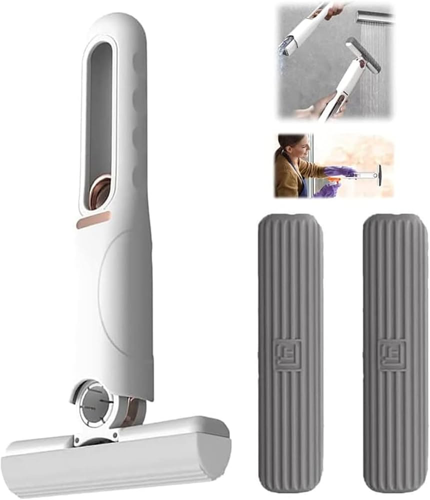 Portable Mini Mop, Sponge Mop, Easy to Store Hidden Powerful Absorbent Mop Ceramic Drill Floor Cl... | Amazon (US)