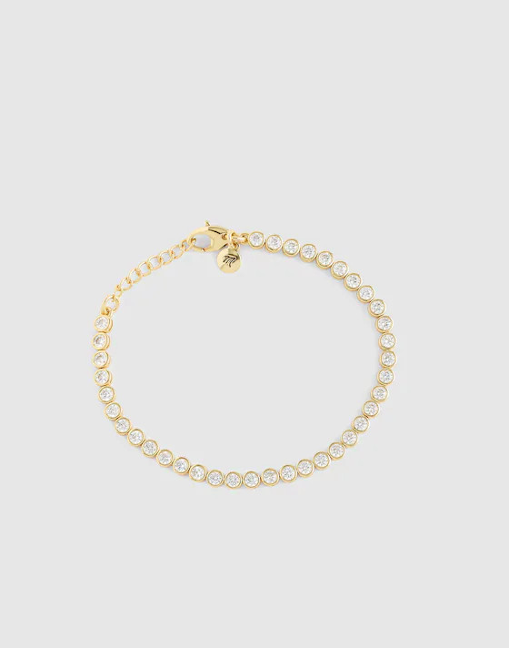The Tennis Collection Bezel Set Crystal Bracelet | Madewell