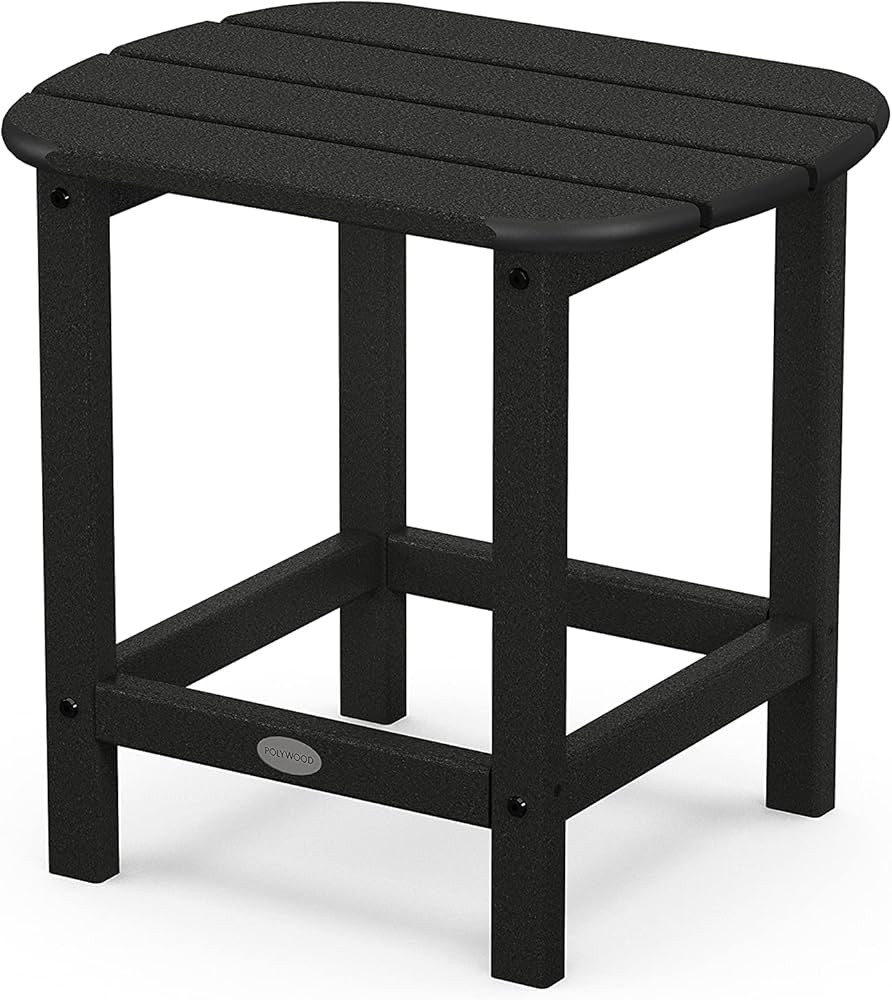 POLYWOOD SBT18BL South Beach 18" Outdoor Side Table, Black | Amazon (US)