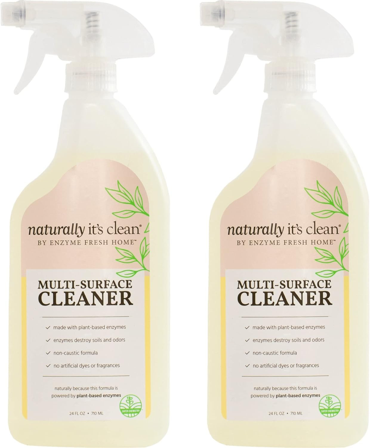 naturally it's clean Multi-Surface Cleaner Spray - Enzymes Clean Stains from Bathroom, Kitchen, C... | Amazon (US)