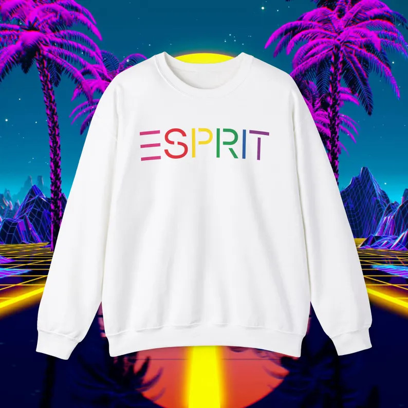 Custom ESPRIT Vintage 1980s Design Sweatshirt, Unisex for Men and Women, Sweater - Etsy | Etsy (Global)