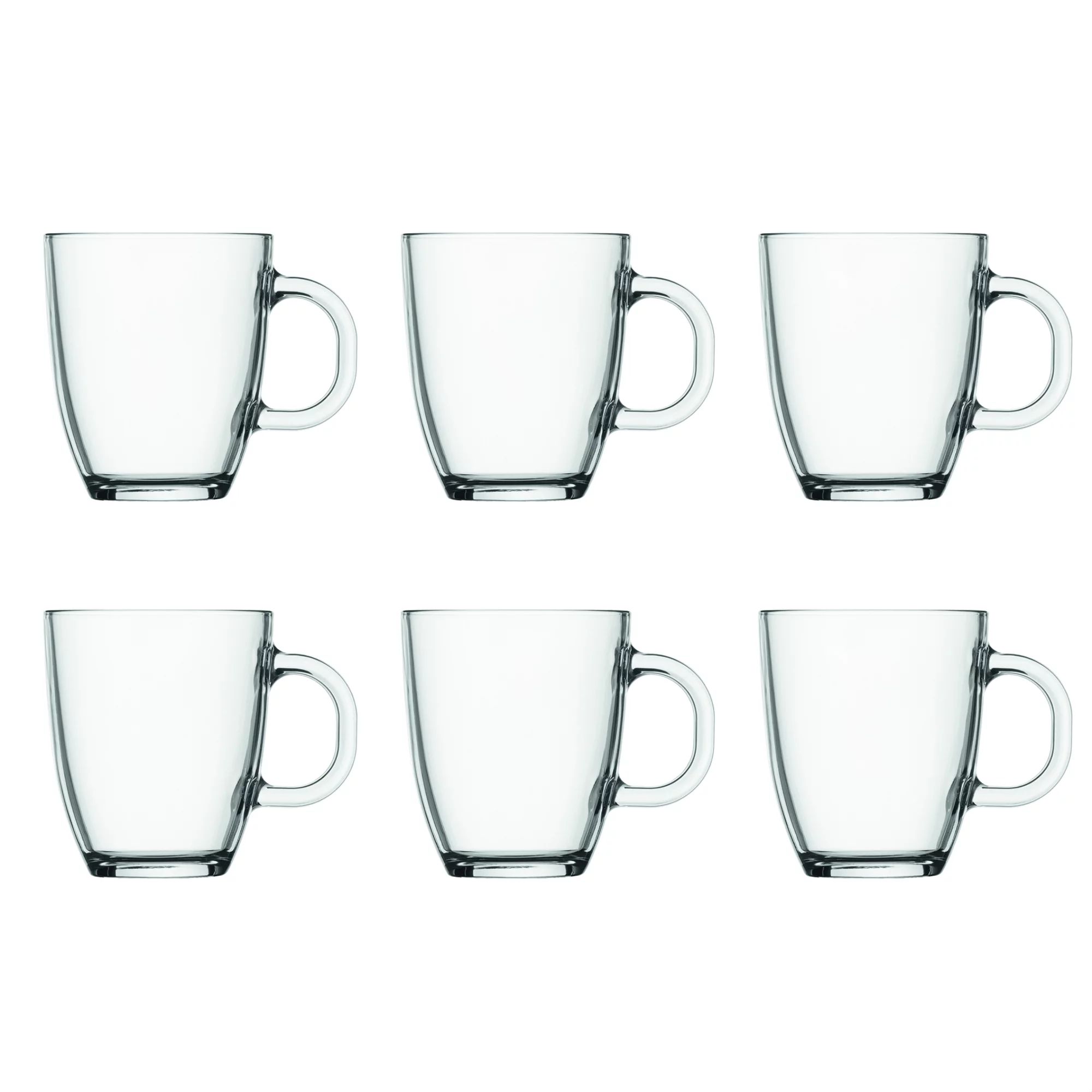 Bodum Bistro Coffee Mug 6-Pack, 12 Oz., Clear | Walmart (US)