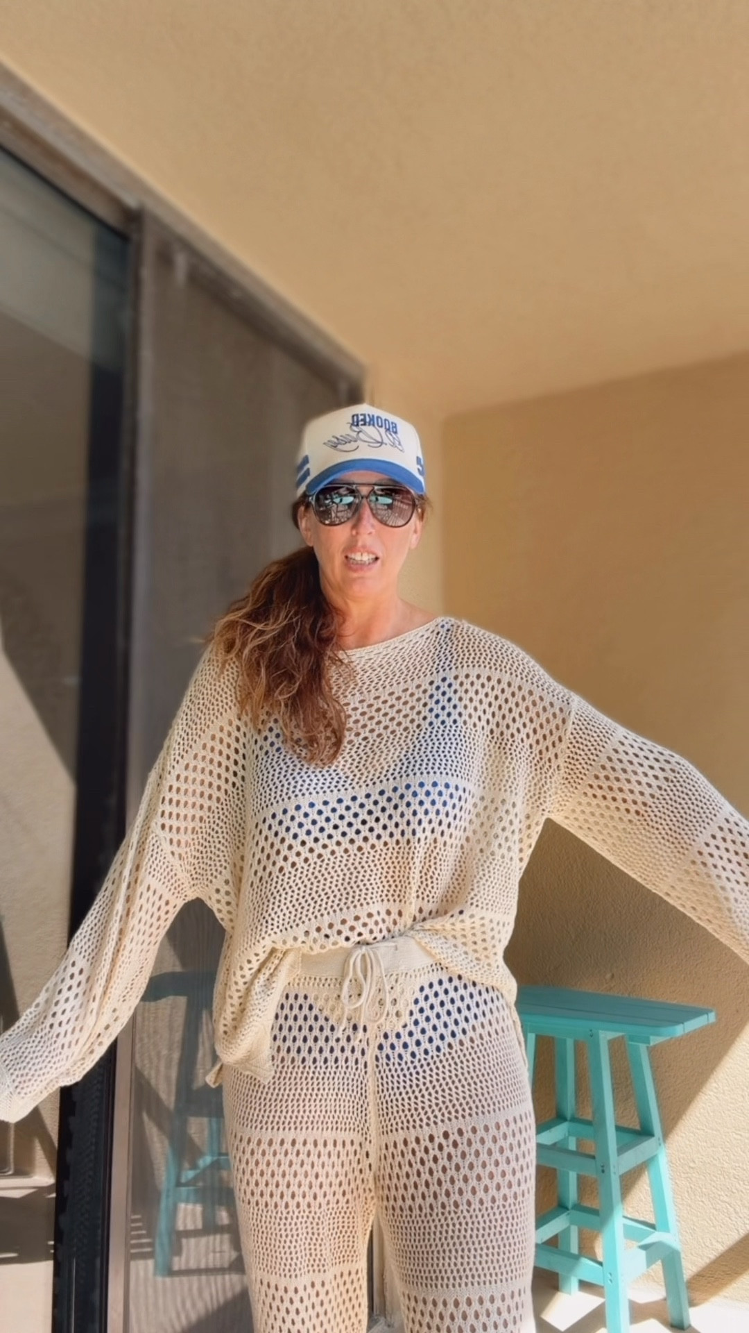 Last beach day- the agony! I’m sticking with the Amazon suit because the tan lines don’t need to get too confusing lol. The crochet set is also from Amazon and is my fave cover-up in the rotation. Hat is from Kenz creations…and well 95% of the time that’s just how life feels lol  

#LTKMidsize #LTKTall #LTKSwim