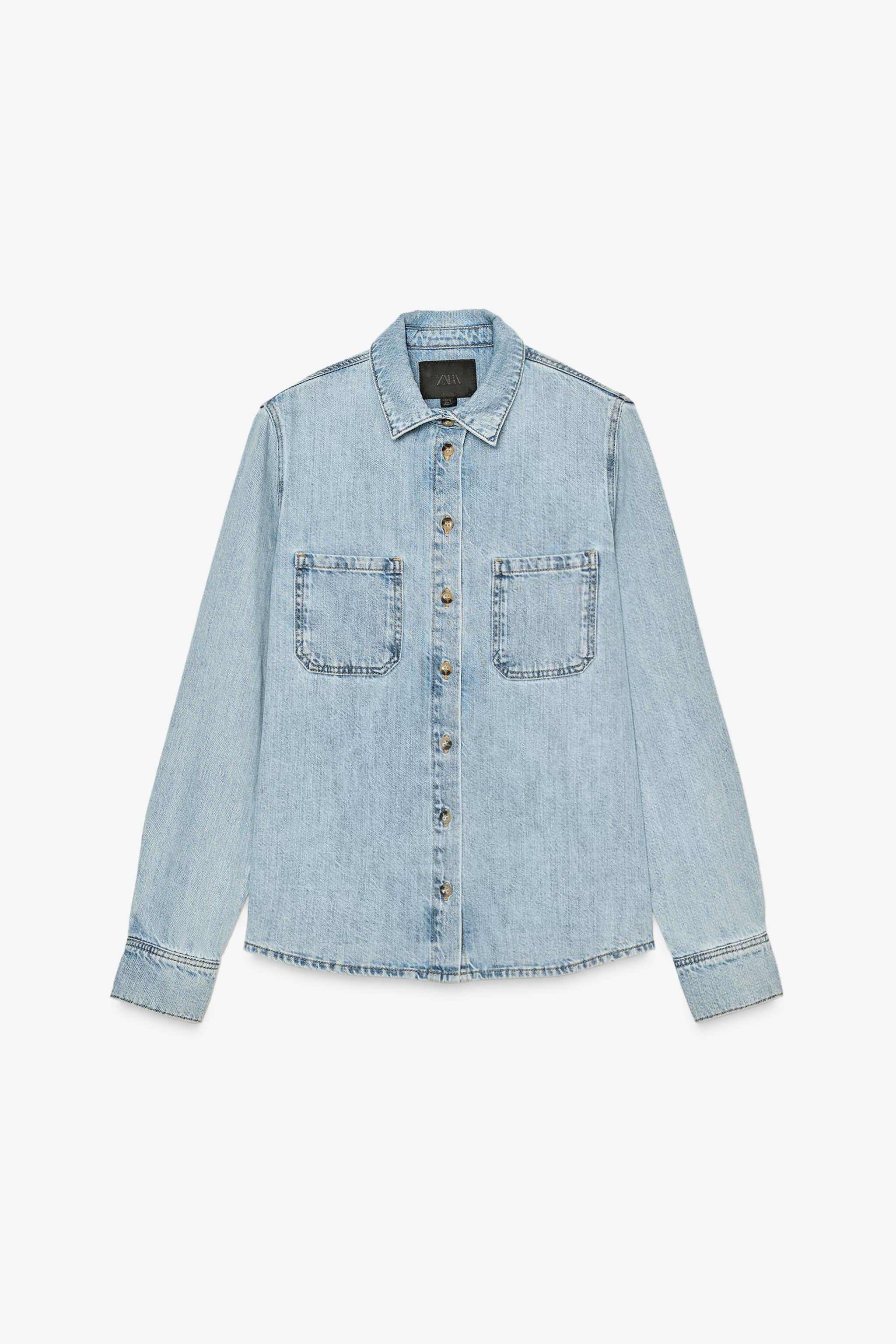 ZW COLLECTION DENIM OVERSHIRT | Zara US
