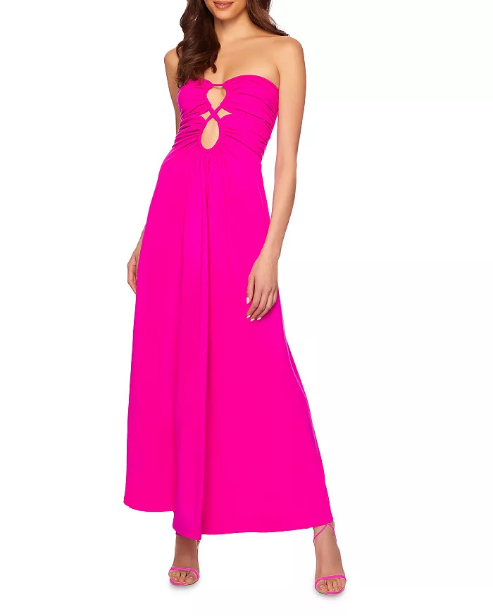 Strapless Circle Front Maxi Dress | Bloomingdale's (US)