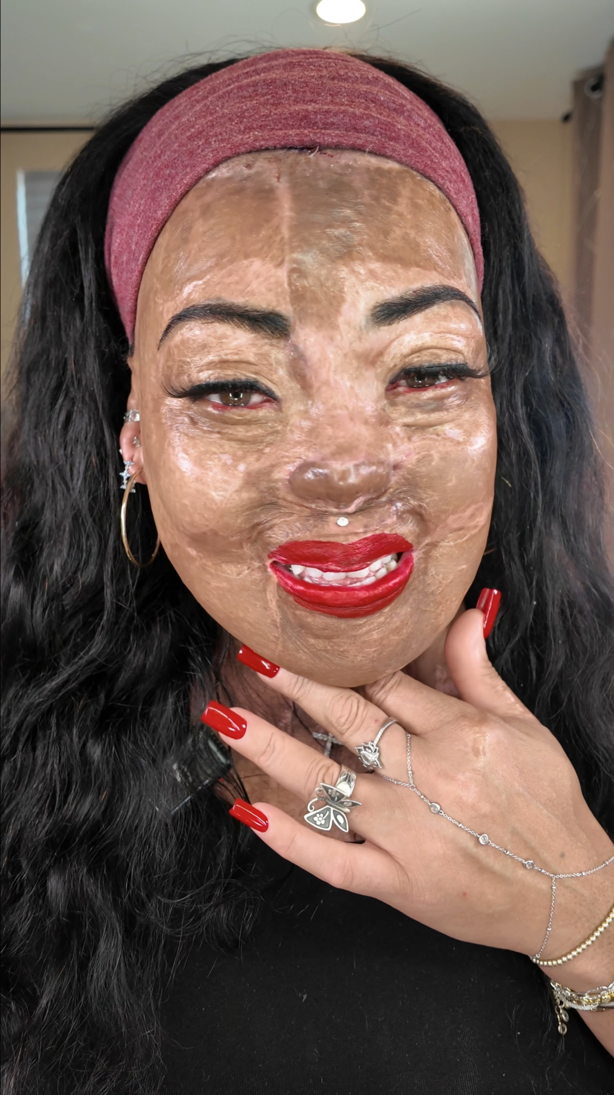 Wearing nothing but a red lip to see if my skin looks more even. It does! Your attention is drawn to my lip, and there is color theory involved as well.💄

I’m wearing  MAC Ruby Woo lipliner and satin lipstick.

I love the cool blue undertone.

red lipstick, red lips, lip stain, the mvp

#LTKOver40 #LTKWatchNow #LTKBeauty