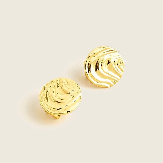 Gold-plated magma earrings | J.Crew US