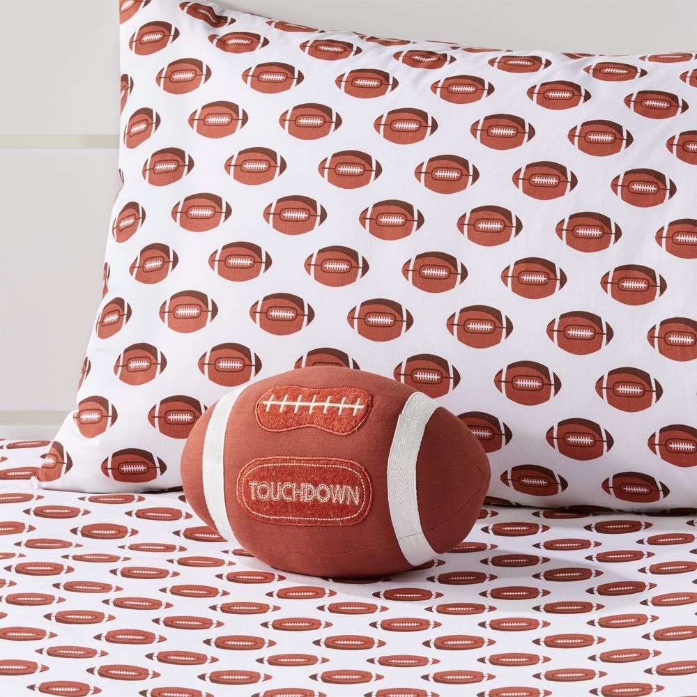 Football Throw Pillow | Crate & Barrel