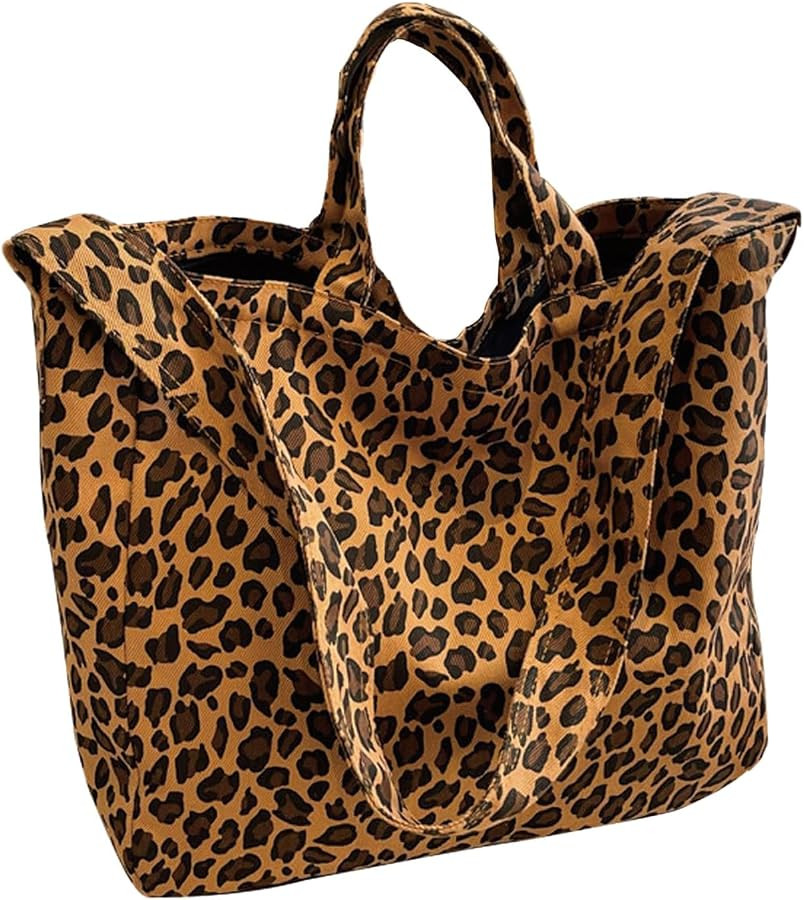 Leopard print, cheetah bag, leopard print tote bag, crossbody bag, jacquard tote bag,cheetah gift... | Amazon (US)