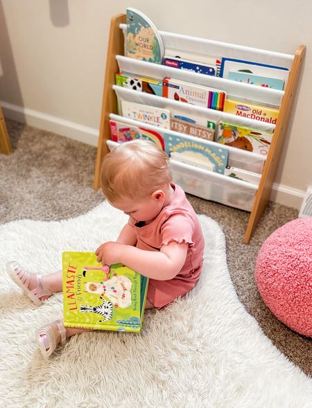 Toddler book shelf / book sling rack 

#LTKbaby #LTKfamily #LTKkids
