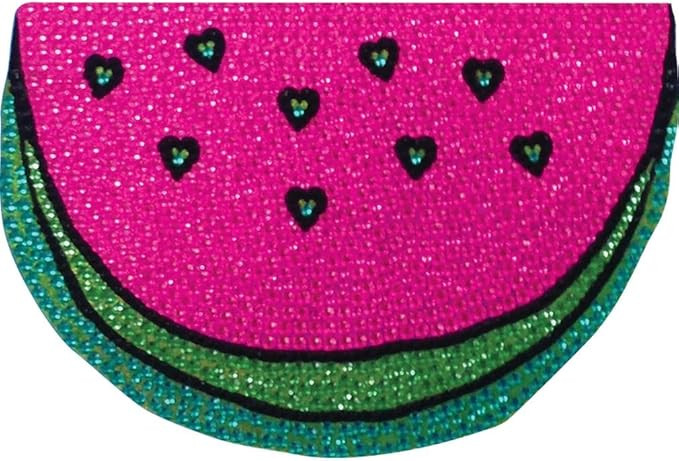 iscream Sparkly Rhinestone Mini Hearts Watermelon 6" Vinyl Cling Decal | Amazon (US)